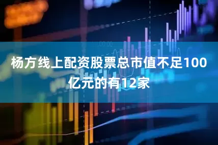 杨方线上配资股票总市值不足100亿元的有12家