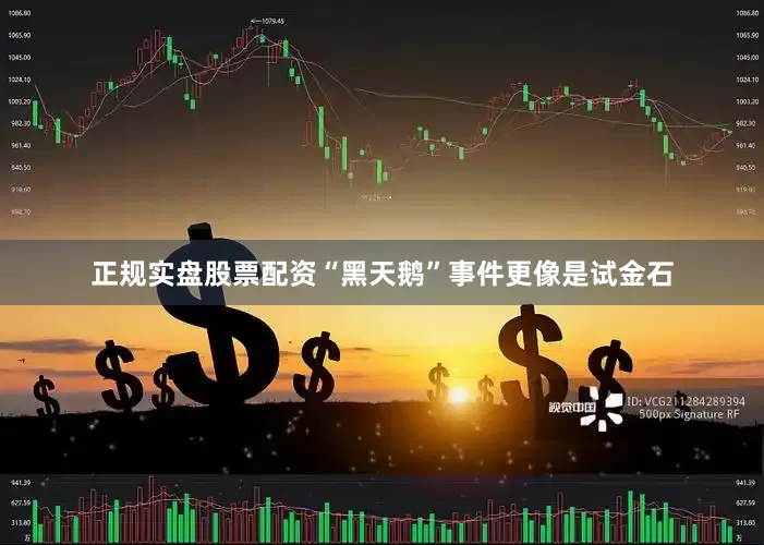 正规实盘股票配资“黑天鹅”事件更像是试金石